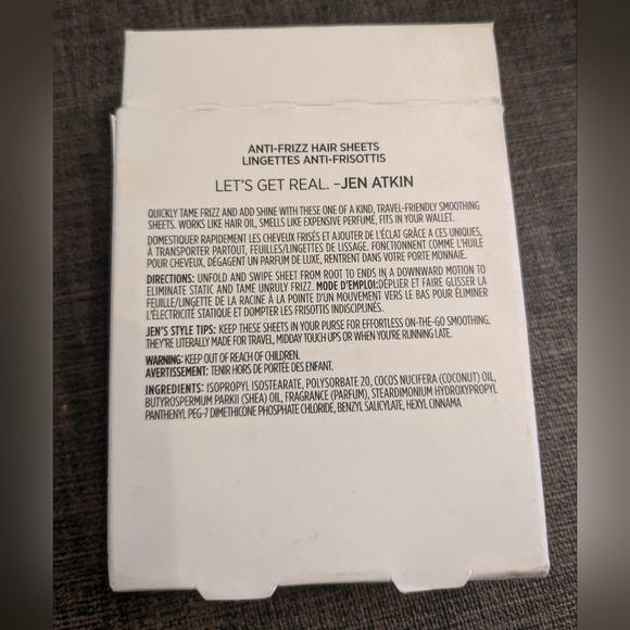 FREE WITH PURCHASE - 5 OUAI Anti-Frizz Hair Sheets (only 5 sheets included) - Picture 6 of 6